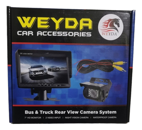 Kit De Retroceso Para Camión 12v A 24v - Camara Y Pantalla