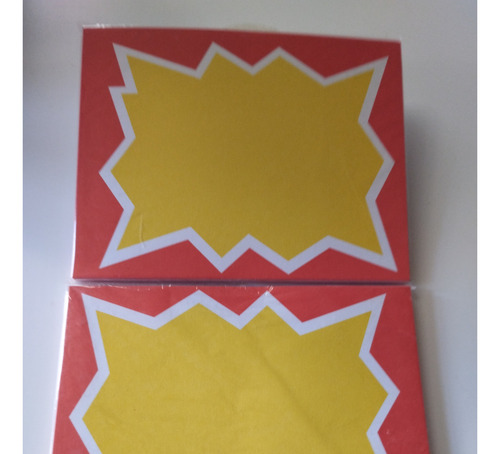 Cartel Cartulina Para Precios. 27 X 38 Cm. 10 Unidades