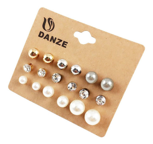 Set De 9 Pares De Aretes Mod Danze Delivery Todo Peru