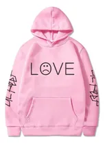 Comprar Sudadera Rosa Con Gorro Love Lil Peep Rap Trap Unisex