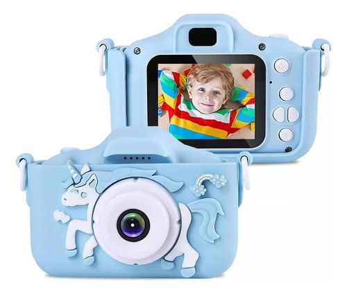 Mini Camara Fotos Digital Infantil Recargable Filma Juegos