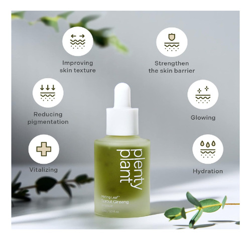 Skincare Coreano Plant Ginseng/ácido Hialurónico/niacinamida