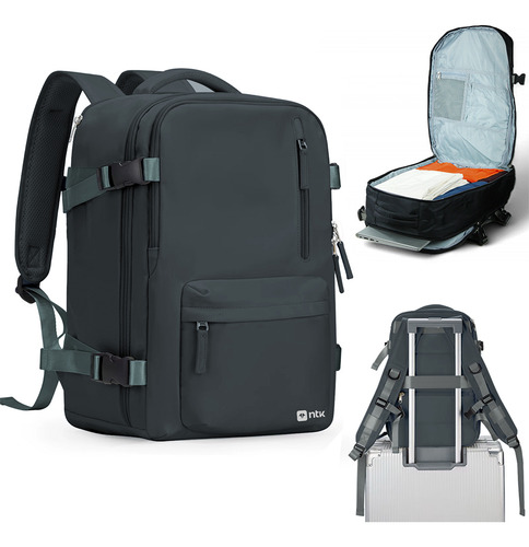 Mochila Para Viagens Trip Em Poliéster 290d Ntk Cor Preto