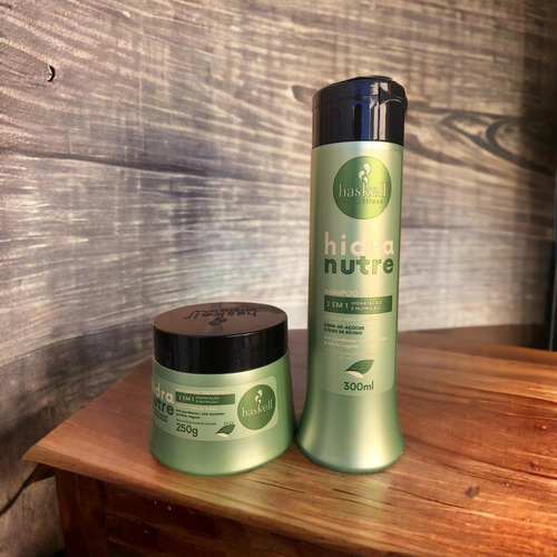 Kit Haskell Hidra Nutri Shampoo 300ml + 1 Mascara 250ml