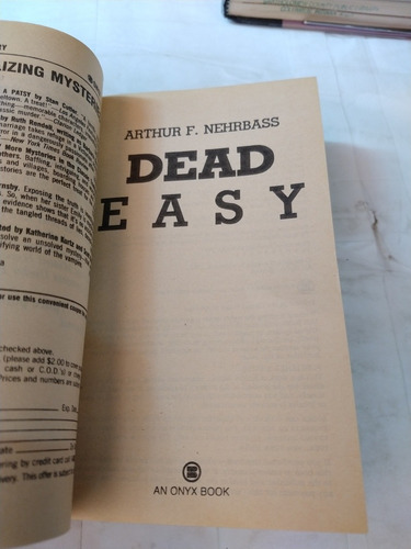 Dead Easy Arthur F Nehrbass (us) (Usado)