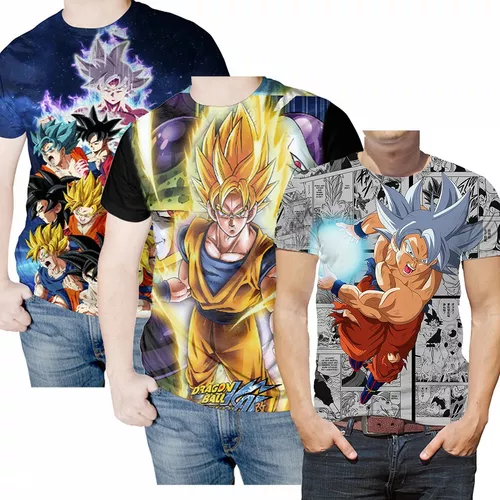 Camiseta Blusa Anime Dragon Ball Super Goku Filme Broly