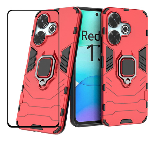 Funda Para Redmi 13 4g / Poco M6 4g + Cristal Templado 9d
