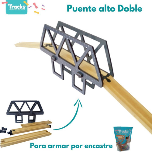 Imagen 3 de 5 de Tracks Puente + Elevación Compatible Trencity Hape