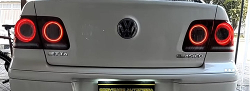 Par De Aros Led Cob Calaveras Vw Jetta Clásico