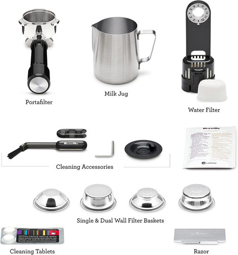 Breville Cafetera Express Barista Express - Acero Inoxidable Color Plateado