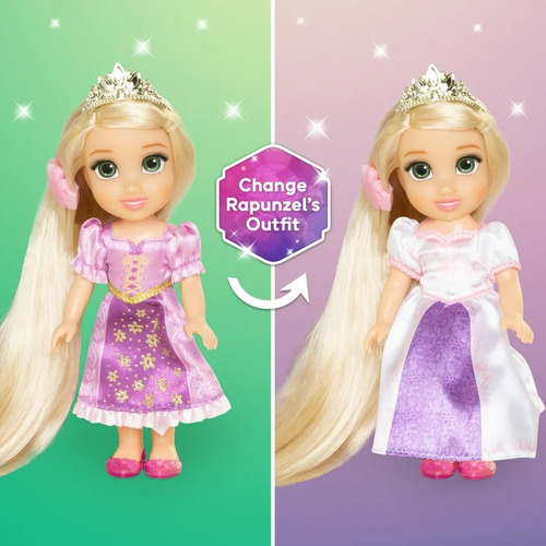 Muñeca Rapunzel Disney Princesas 15 Cm Con Accesorios Mattel