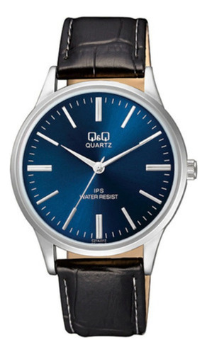 Imagen 1 de 4 de Reloj Pulsera Q&q Hombre Cuero C214j315y Garantía