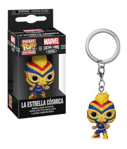 Funko Keychain Marvel Luchadores- Captain Marvel