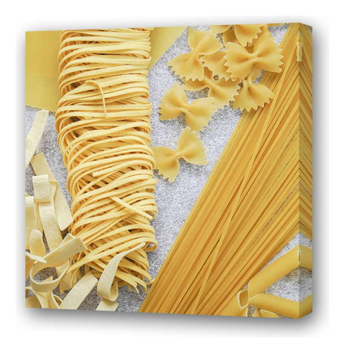 Cuadro 30x30cm Pastas Secas Frescas Gourmet Cocina Chef P2