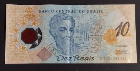 Billete De Brasil Conmemorativo Polímero De 10 Reales 