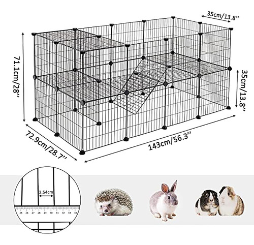 Multifuncional Metal Corral Para Mascotas Desmontable 36pzs