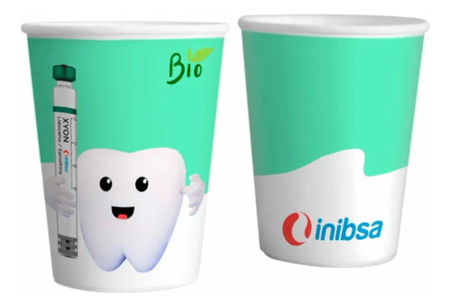 Vaso De Papel Biodegradable 50 Pzas Desechable Anelsam