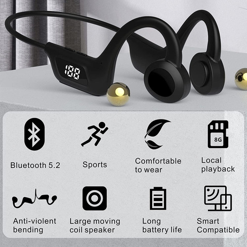 .. Bluetooth Wireless Mp3 Deportes Auricular De Conducción