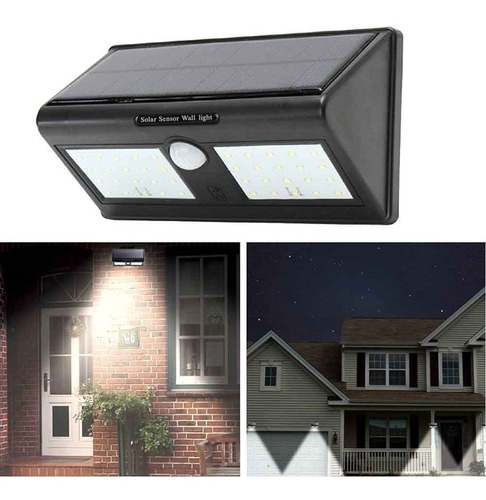 Luz 40 Led Solar De Pared Con Detector De Movimiento Lampara