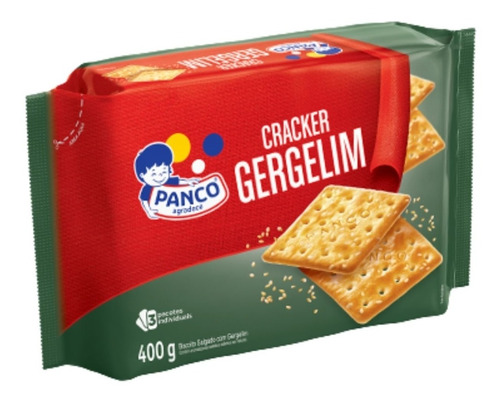 Biscoito Cracker Gergelim Panco 400 Grs.