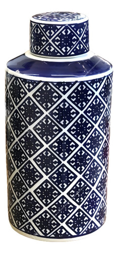 Vaso Decorativo Porcelana Classic Blue White 30 X 15