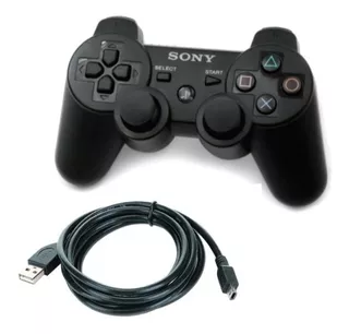 Control Para Ps3 Compatible+cable De Carga Compatible