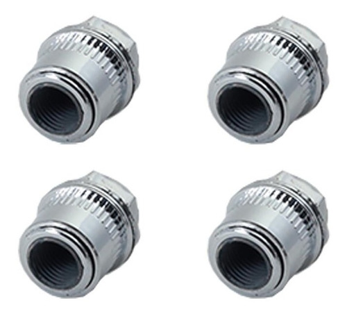 Imagem 6 de 10 de Kit Capa Para Valvula Bico Cromada Ford Azul Pino De Roda