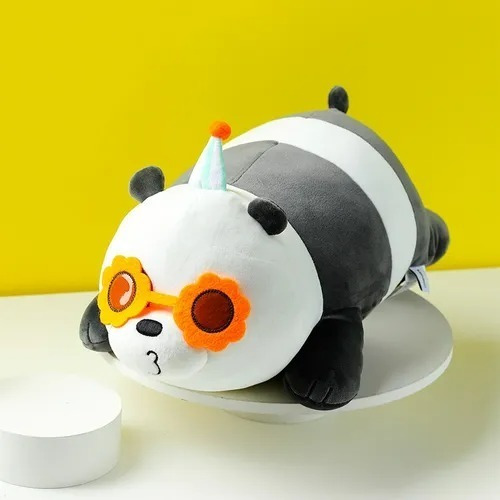 Peluche Escandaloso  Panda Con Lentes 38 Cm