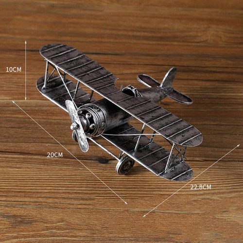 Modelo De Avión, Modelo De Avión Vintage, Accesorios Plata