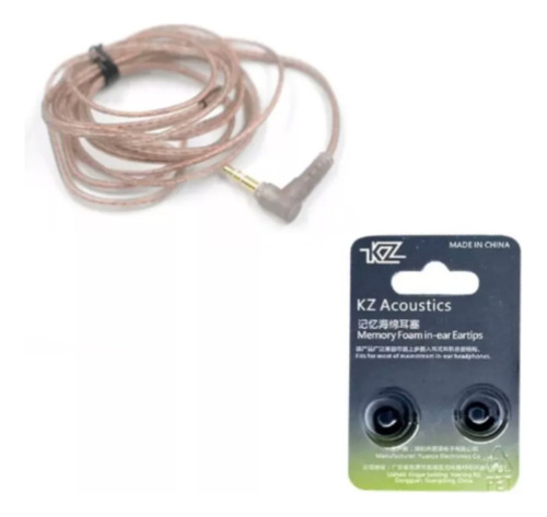 Cable Kz Pin B Con Mic Zst Edx Zs10 Zsr + Par Almohadillas L
