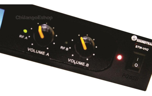 Imagen 4 de 9 de Sistema De Microfonos Inalambricos Vhf Soundtrack Stw-vh2