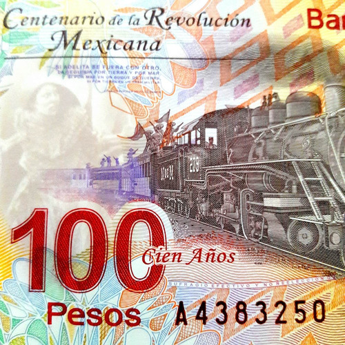 Billete De 100 Pesos Revolucion Serie A Subserie A Con Error