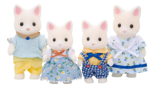 Calico Critters Gato De Seda Familia Sylvanian Ternurines *