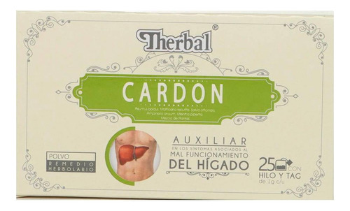 Te Therbal Cardon 25 Sobres De 1 G C U