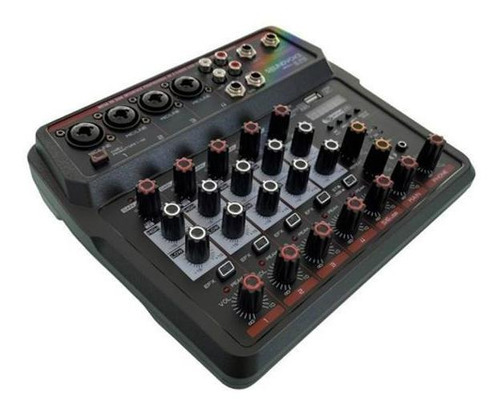 Mesa Som 6 Canais Mc6btbluetooth Usb Interface Live Ao Vivo
