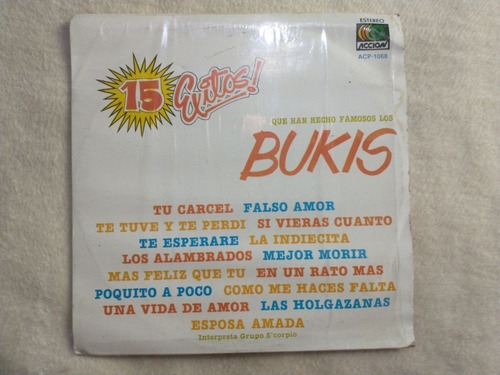 Grupo S'corpio  15 Exitos Que Han Hecho Famosos Los Bukis Lp