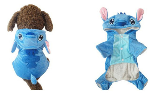 Navidad Ropa Para Mascotas Stitch, Abrigo Con Capucha,