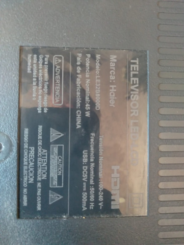 Imagem 3 de 3 de Tv Haier L332b8000d Leia A Descrição