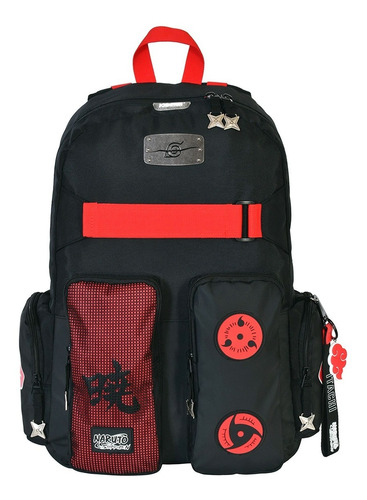 Mochila Naruto Itachi Para Laptop Edición Especial Color Negro Diseño de la tela Poliéster