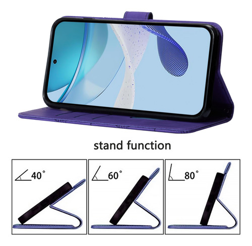 Funda De Piel Empresarial Para Motorola E15, A Prueba De Salpicaduras, 3 Ranuras Para Tarjetas, Soporte, Bloqueo Rfid, 6 Colores