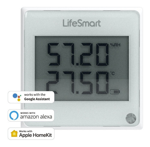 Sensor Temperatura Humedad Luz Lifesmart Homekit Google Alex