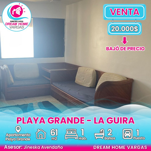  Apartamento En Venta  Playa Grande La Guaria 