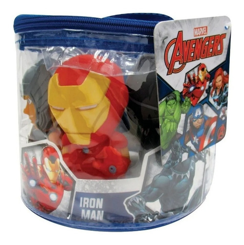 Marvel Avengers Pack 5 Muñecos Baño Simil Funko Ooshies