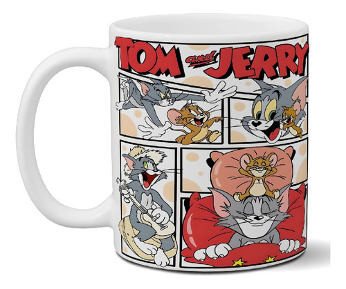 Taza De Cerámica Tom Y Jerry Diseño Exclusivo Premium Art Tj