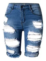 Comprar Olrain Pantalones Vaqueros Cortos De Cintura Alta Para Mujer