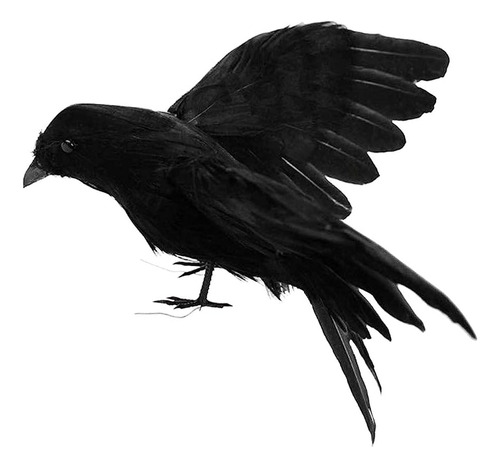 Cuervos De Plumas Negras De 5.9 Pulgadas, Cuervo Realista He