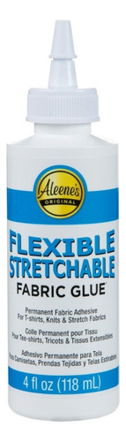 Pegamento Adhesivo Aleenes Permanente Tela Flexible 118ml Color Blanco