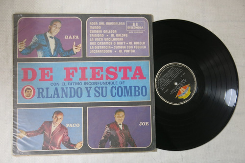 Vinyl Vinilo Lp Acetato Orlando Y Su Combo De Fiesta Tropica