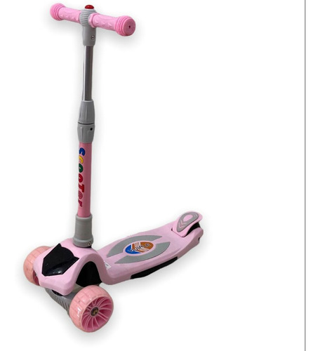 Scooter Patineta Para Niños Juguete Rosado Monopatin