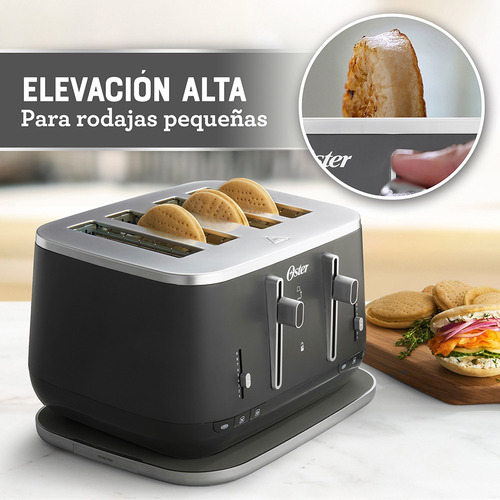 Tostadora Premium Para 4 Rebanadas Tsstta4540b Color Negro
